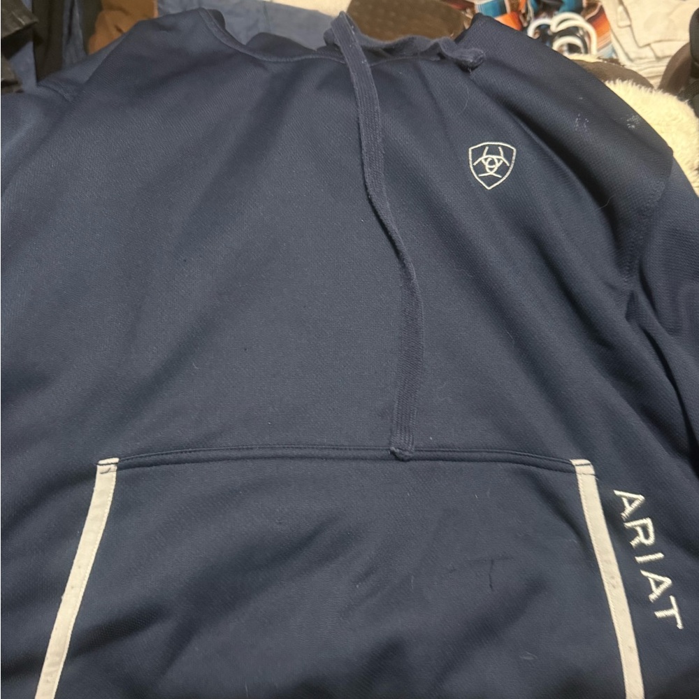 Ariat Deep Blue Hoodie with Logo